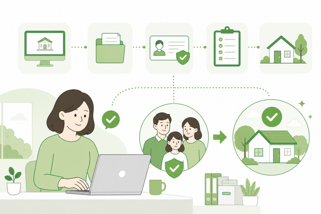 전입신고 인터넷 신청 방법과 준비물, 세대주 확인까지 총정리 일러스트