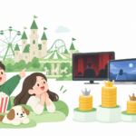 넷플릭스 디즈니+ 티빙 웨이브 1인당 비용 순위 일러스트